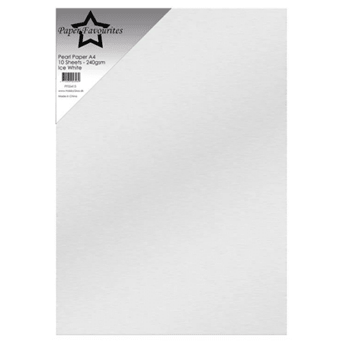 Paper Favourites Pearl Paper "Ice White"