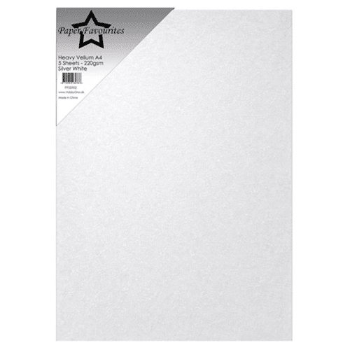 Paper Favourites Heavy Vellum Paper "Silver White"