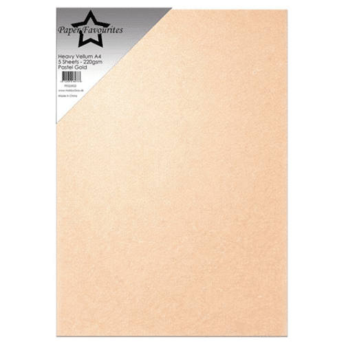 Paper Favourites Heavy Vellum Paper "Pastel Gold"