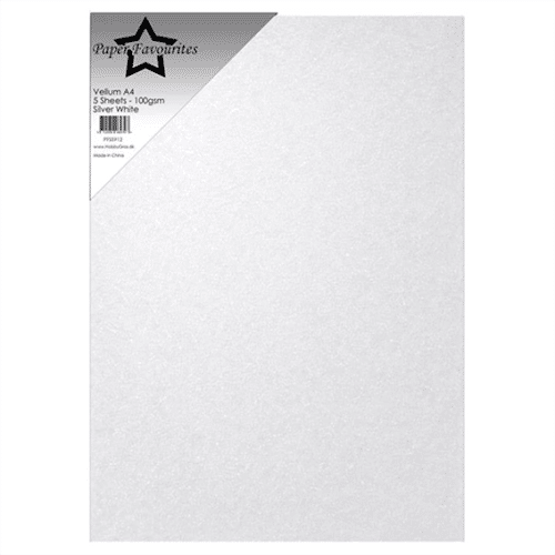 Paper Favourites Vellum Paper "Silver White"