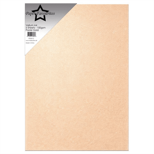 Paper Favourites Vellum Paper "Pastel Gold"