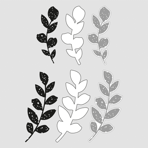Effekt bladgrene - Clear Stamp