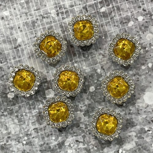 GlimmerFirkant - 8 stk. - GUL