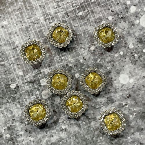 GlimmerFirkant - 8 stk. - GYLDEN